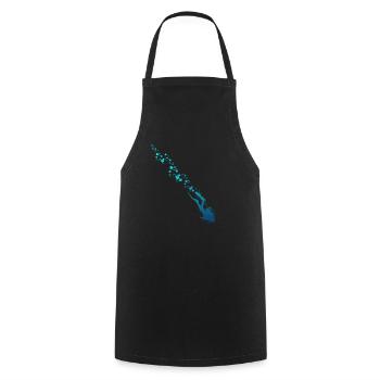 Diving Funny Vintage Diver Gift - Cooking Apron - black - Front - AI Model Male 185 dark (185cm)