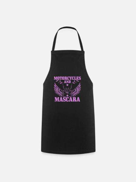 Motorcycle Biker Funny Gift - Cooking Apron - black