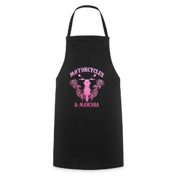 Motorrad Biker Lustiges Geschenk - Kochschürze - Schwarz - Vorne - AI Model Male 185 dark (185cm)