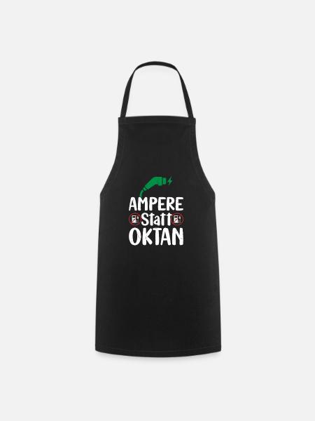 Ampere Statt Oktan - Kochschürze - Schwarz