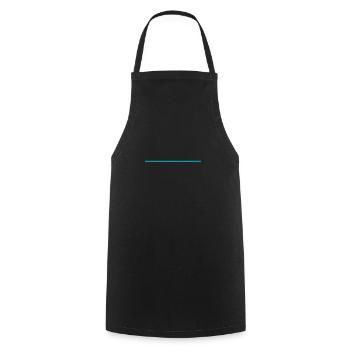 Stroke turquoise - Cooking Apron - black - Front - AI Model Male 185 dark (185cm)