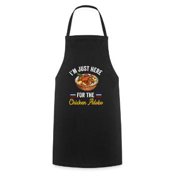 Filipino Philippines Women Men Filipino Food - Cooking Apron - black - Front - AI Model Male 185 dark (185cm)
