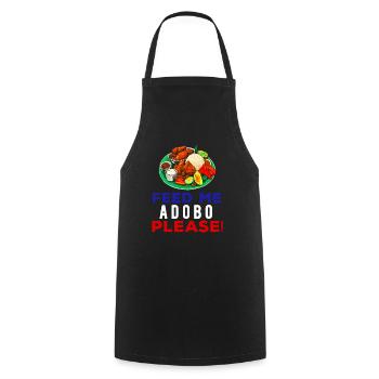 Filipino Philippines Women Men Filipino Food - Cooking Apron - black - Front - AI Model Male 185 dark (185cm)