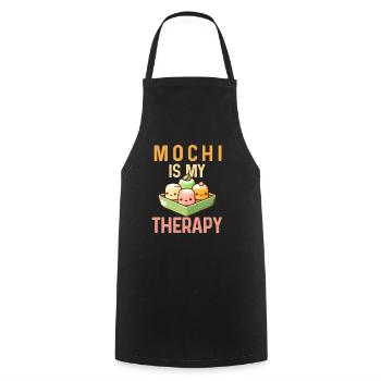 Mochi Japanischer Reiskuchen Süßigkeiten Snack Süßes Mochi - Kochschürze - Schwarz - Vorne - AI Model Male 185 dark (185cm)