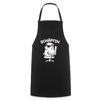 Chef Chefin Schaf Geschenk Schäfin Spruch - Kochschürze - Schwarz - Vorne - AI Model Male 185 dark (185cm)