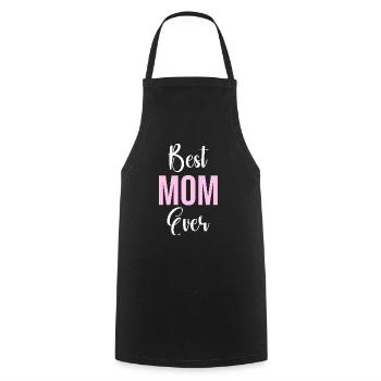 Mom Gift Mother's Day Birthday Mom - Cooking Apron - black - Front - AI Model Male 185 dark (185cm)