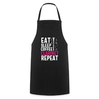 Joueur de clarinette pour fille Femmes Fille Drôle - Tablier de cuisine - noir - Devant - AI Model Male 185 dark (185cm)