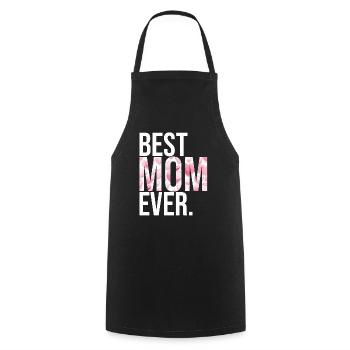 Mom Gift Mother's Day Birthday Mom - Cooking Apron - black - Front - AI Model Male 185 dark (185cm)