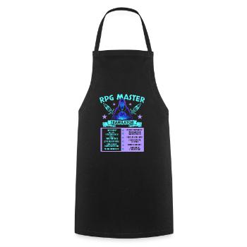Role Playing Game RPG Master Video Game Gamer - Cooking Apron - black - Front - AI Model Male 185 dark (185cm)