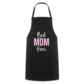 Mom Gift Mother's Day Birthday Mom - Cooking Apron - black - Front - AI Model Male 185 dark (185cm)