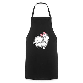 Chef Chefin Schaf Geschenk Schäfin Spruch - Kochschürze - Schwarz - Vorne - AI Model Male 185 dark (185cm)