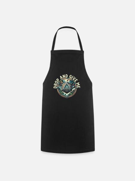 Jeu de rôle RPG Maître du jeu vidéo Gamer - Tablier de cuisine - noir