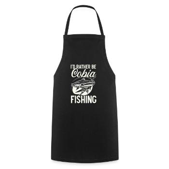Cobia Angeln Liebhaber Fischfänger Fischer - Kochschürze - Schwarz - Vorne - AI Model Male 185 dark (185cm)