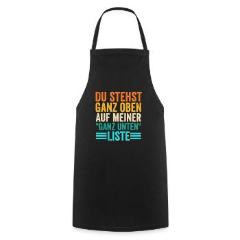 Work Colleague Office Humor Work Funny Sayings - Cooking Apron - black - Front - AI Model Male 185 dark (185cm)