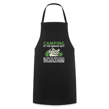 Camper Caravan Motorhome Camping Camping - Cooking Apron - black - Front - AI Model Male 185 dark (185cm)