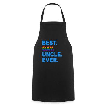 Best Gay Uncle Ever Best Gay Uncle LGBT Gift - Cooking Apron - black - Front - AI Model Male 185 dark (185cm)