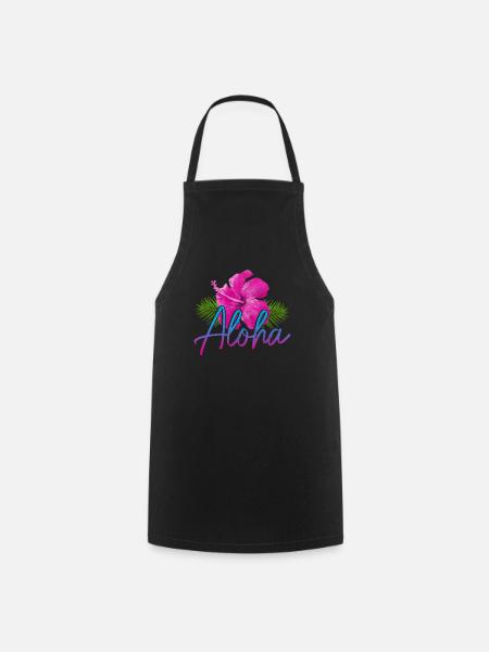 Hawaii Aloha Hawaiianisch Souvenir - Kochschürze - Schwarz