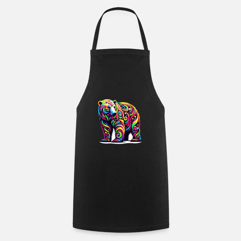 Polar bear - Cooking Apron - black