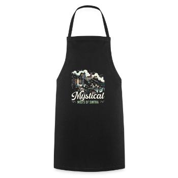 Sintra Portugal Travel Vacation Country Portugese - Cooking Apron - black - Front - AI Model Male 185 dark (185cm)