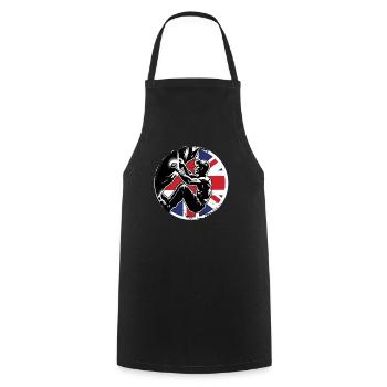 Grimpeur d’Angleterre - Boulder UK Boulderer Escalade - Tablier de cuisine - noir - Devant - AI Model Male 185 dark (185cm)