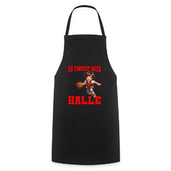 Basketball Basketballhaller - Kochschürze - Schwarz - Vorne - AI Model Male 185 dark (185cm)