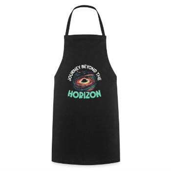Black Hole Space Universe Astronomy Astronomer - Cooking Apron - black - Front - AI Model Male 185 dark (185cm)