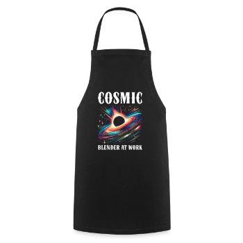 Black Hole Space Universe Astronomy Astronomer - Cooking Apron - black - Front - AI Model Male 185 dark (185cm)