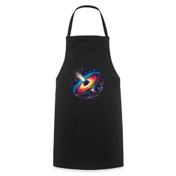 Black Hole Space Universe Astronomy Astronomer - Cooking Apron - black - Front - AI Model Male 185 dark (185cm)