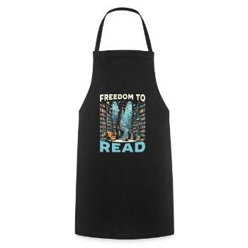 Read Banned Books Bookworm Book Lover Literature - Cooking Apron - black - Front - AI Model Male 185 dark (185cm)