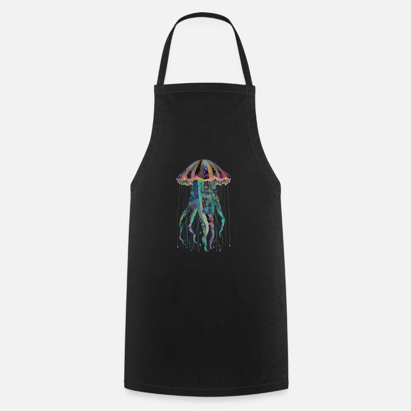 Cadeau de méduse - Tablier de cuisine - noir