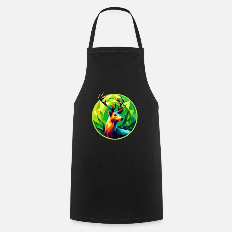 Deer - Cooking Apron - black