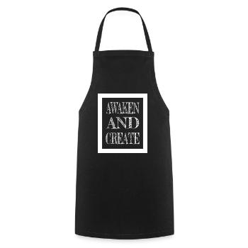 Geek Sayings Innovative Ideas - Cooking Apron - black - Front - AI Model Male 185 dark (185cm)
