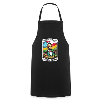 Emancipation Proclamation Black Pride Juneteenth - Cooking Apron - black - Front - AI Model Male 185 dark (185cm)