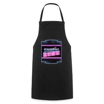 Ski Événements Humour cool Cadeau d’anniversaire Anniversaire - Tablier de cuisine - noir - Devant - AI Model Male 185 dark (185cm)