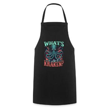 Kraken Legendary sea creature. - Cooking Apron - black - Front - AI Model Male 185 dark (185cm)