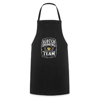 Scotch Drinking Team Whisky Blended Spirit Alcohol - Cooking Apron - black - Front - AI Model Male 185 dark (185cm)