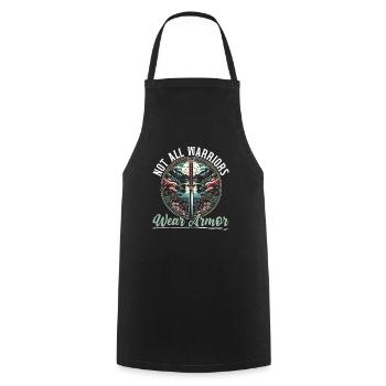 Feudal Japan Culture Japanese Kanji History - Cooking Apron - black - Front - AI Model Male 185 dark (185cm)