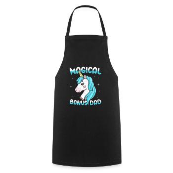 Magical Bonus Dad Stepfather Adoption - Cooking Apron - black - Front - AI Model Male 185 dark (185cm)