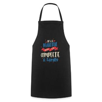 It's A Beautiful Day To Complete A Family Adoption - Cooking Apron - black - Front - AI Model Male 185 dark (185cm)