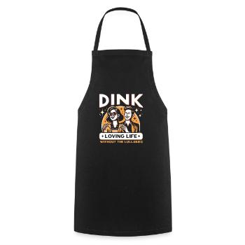 Double revenu Pas d’enfants Mariage Couple marié DINK - Tablier de cuisine - noir - Devant - AI Model Male 185 dark (185cm)