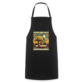 Drilling Engineer Job Profession Oil Rig Worker - Cooking Apron - black - Front - AI Model Male 185 dark (185cm)