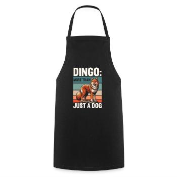 Dingo Dog Western Australia Australian Dingo Lover - Cooking Apron - black - Front - AI Model Male 185 dark (185cm)