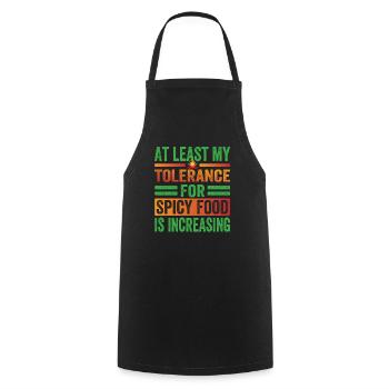 Spicy Chili Chef Foodie Culinary Expert Apparel - Cooking Apron - black - Front - AI Model Male 185 dark (185cm)