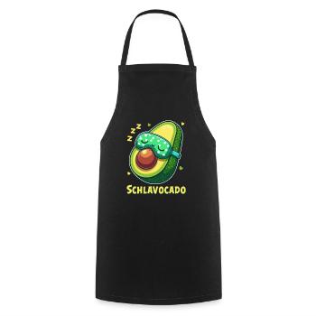 Schlavocado Schlafshirt Nachthemd Pyjama Schlaf - Kochschürze - Schwarz - Vorne - AI Model Male 185 dark (185cm)