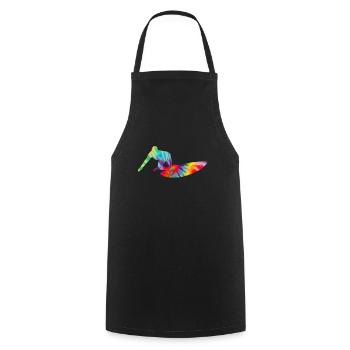 Surfing Vintage Surfer Gift - Cooking Apron - black - Front - AI Model Male 185 dark (185cm)
