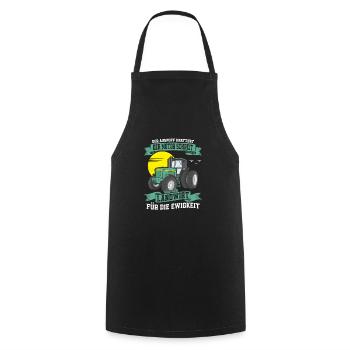 Agriculteur pour l’éternité Agriculteur agricole - Tablier de cuisine - noir - Devant - AI Model Male 185 dark (185cm)