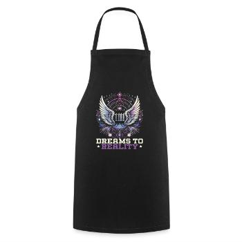 Angel Number Spiritual Guidance Numerology - Cooking Apron - black - Front - AI Model Male 185 dark (185cm)