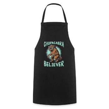 Chupacabra Legendary Creature Beast Cryptozoology - Cooking Apron - black - Front - AI Model Male 185 dark (185cm)