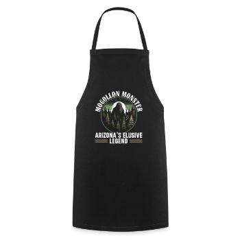 Mogollon Monster Mythical Cryptozoology Cryptid - Cooking Apron - black - Front - AI Model Male 185 dark (185cm)