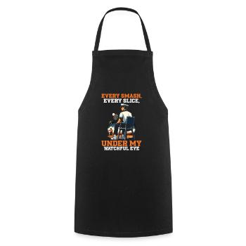 Tennis Umpire Ref Sports Game Official Referee - Cooking Apron - black - Front - AI Model Male 185 dark (185cm)